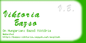 viktoria bazso business card