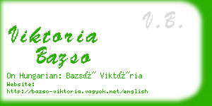 viktoria bazso business card